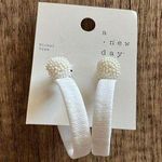 A New Day  White Dangle Bead Earrings Photo 0