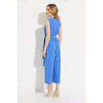Joseph Ribkoff  Women's Blue Sleeveless V-Neckline Jumpsuit Size 8 Photo 1