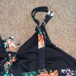 Floral Women's Top swim suit bikini top size small floral bikini top adjustable Blue Photo 4