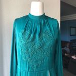 Free People Green New Day Embroidered Tunic Dress long line contemporary Photo 3