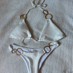White Gold Ring Bikini Size M Photo 1
