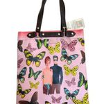 Jordi Labanda Pink European Butterfly Tote Bag Photo 0