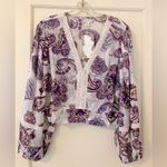 Band of Gypsies Band of the Free Mirabelle Crop Top L NWT Photo 3