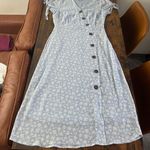 J.O.A. Button Front Crepe Midi Dress Photo 3