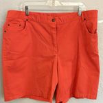 Ruby Rd. Favorites Shorts Women 22W Coral Classic Casual Pockets Elastic Outdoor Orange Photo 0