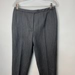 Harvé Benard Harve Benard Gray Pinstripe Wool Lined Trousers Sz 10 31" waist Photo 3