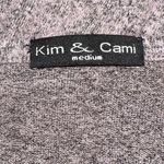 Kim & Cami Women Medium Purple Babydoll Ruffled Peplum Round Neck Sweater Top Photo 7