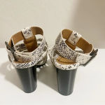 Vionic  Sami Snakeskin Heels in Black and‎ White size 5 Photo 3