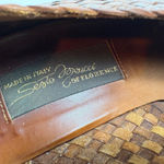 Sesto Meucci Vintage Sesto‎ Meucci Woven Leather Pointed Toe Heels Made in Italy 5.5 Photo 3
