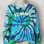Tommy Hilfiger  Women's Size Medium Tie Dye Dolman Sleeve Boyfriend Sweatshirt Photo 0