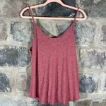 Lush Clothing Lush Tank Top Woman's Medium Pink Cross Over Hem Coastal Oversized Flowy Photo 6