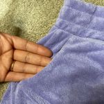 Reflex Lavender Terry Cloth High Rise Shorts Size L Purple Size L Photo 3