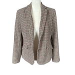 Charter Club long sleeve collared button down fully lined houndstooth blazer 4 Photo 5