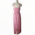 Vintage Samax Pink Lace Maxi Dress Size 12 Fairy Coquette Cottagecore Prairie Photo 7