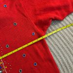 Vintage Western Collection red embellished sweater Size M Photo 10