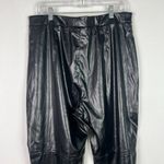 H by Halston NWOT Faux Leather Pants Black Size Large L NEW Photo 5