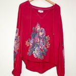 Anthropologie  Monica Embroidered Peasant Blouse Photo 0