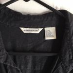Womens Richard Malcolm Black Linen Rayon Shirt 3/4” Sleeves Size 10 Photo 6