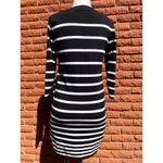 Rag and Bone  knit black and white stripped dress size Medium Photo 1