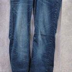 Reba Straight Leg Embellish Jeans Rhinestone Embroidered Dark Wash Size 6 Photo 0