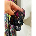 Farm Rio Black Amazonia High Neck Jungle Theme Ruffle Tiers Maxi Dress Size XS Photo 10