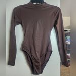SKIMS  Swim Long Sleeve On piece Cocoa Photo 2