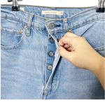 Levi's Levi’s Ribcage Crop Bootcut Jeans Women’s Size 27 Jazz Away Light Wash Raw Hem Photo 5