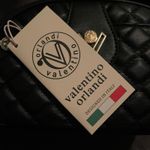 Valentino Orlandi Crossbody Bag Quilted Black Gold Tone New With Tags Photo 6