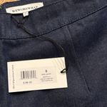 We Wore What NWT Mini Skirt Indigo Comfort Raw Blue Size Small Photo 3