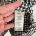 Max Studio B&W Gingham Check Peasant Babydoll Mini Dress Photo 5