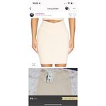 Naked Wardrobe V-Cut Mini Skirt Ribbed Black Size Medium Bodycon Photo 1