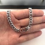 Link Chain Star Necklace for Men Women Streetwear Punk Hip Hop Unisex Style Silver Photo 4