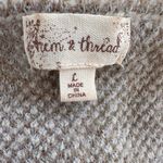 Hem & Thread  Camouflage V Neck Sweater Frayed Distressed Edges, Soft Oversized Photo 4