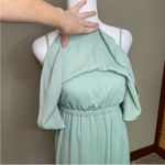 Show Me Your Mumu  Caitlin Ruffle Maxi Dress in Dusty Mint Crisp Medium Photo 7