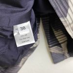 Daniela Corte Silk Blazer Jacket Womens 38 Purple Floral Striped Metallic Career Photo 9