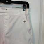 Spanx White Stretch Twill Cropped Wide Leg Pant Large Photo 3