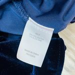 LPA  Top 16 Velvet Oversized Button Down XS blue velvet Photo 7