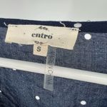 Entro  navy polka dot mini dress lightweight summer spring wedding vacation small Photo 6