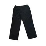 Vintage Adriana Bermani Sport Black Velour Pants Sz 14 Vintage Y2K Goth Photo 1