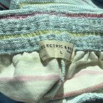 Anthropologie Electric & Rose Track Short Terry stripe light blue NWT  L Photo 6