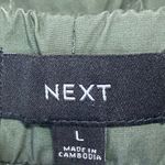 Next Women's Green Drawstring Tapered Wide Leg Windbreaker Jogger Pants Size L Size L Photo 3