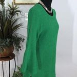 Melissa Paige Women Sweater LG Long Bell Sleeve Pullover Knit Lagenlook Maximali Photo 2