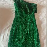 Rachel Allan Mini/Homecoming Dress Green Size 2 Photo 4