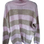 Sanctuary  Striped Pink and Tan Women's Sweater Photo 0