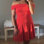 Abercrombie & Fitch Off-The-Shoulder Ruched Mini Dress Photo 0
