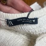 ZARA NWT white Muslin Tiered and smocked mini dress Medium Photo 4