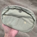 Lululemon Athletica Go Getter Pouch Mini Gray Sage Bag STAINED BLEACHED Photo 0