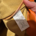 Glam  orange Leather Bow Dress size small Photo 9