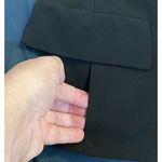 Akris $1400 44 US 12 100% Wool Jacket Short Blazer 3 Button Black Stripe Pockets Photo 5