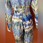 L'ATISTE Blue and Green Patterned Jumpsuit Size Small. E71 Photo 11
